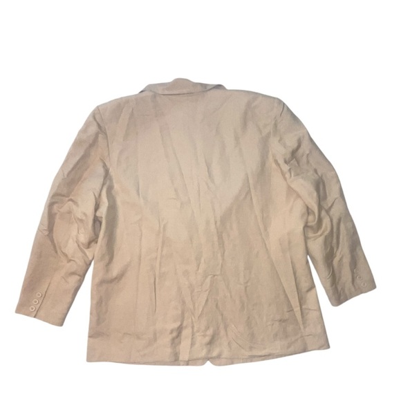 Vintage Jessica London Cream Linen Blend Suit Jacket Blazer Size 22W - Picture 2 of 6